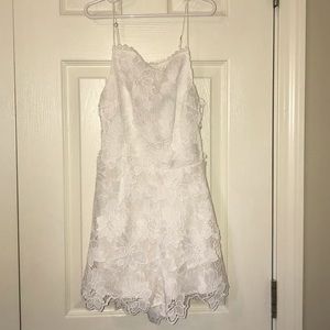 Kendall and Kylie white-laced romper